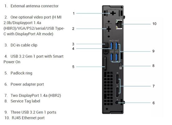 Dell OptiPlex 5000 Micro Form Factor Desktop PC Mini Computer 5000mff i5-12500T 8 GB