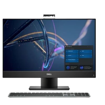 Schwarzer Dell OptiPlex 7400 All-in-One-Desktopcomputer mit GDDR4-Video-Speicher