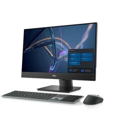 Schwarzer Dell OptiPlex 7400 All-in-One-Desktopcomputer mit GDDR4-Video-Speicher