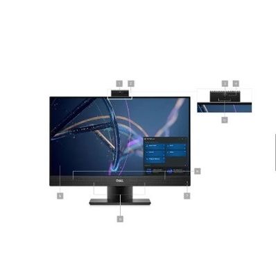 Schwarzer Dell OptiPlex 7400 All-in-One-Desktopcomputer mit GDDR4-Video-Speicher