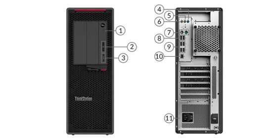 Lenovo Thinkstation p620 Arbeitsstation für Grafikdesign 7200 Rpm Prozessorgeschwindigkeit