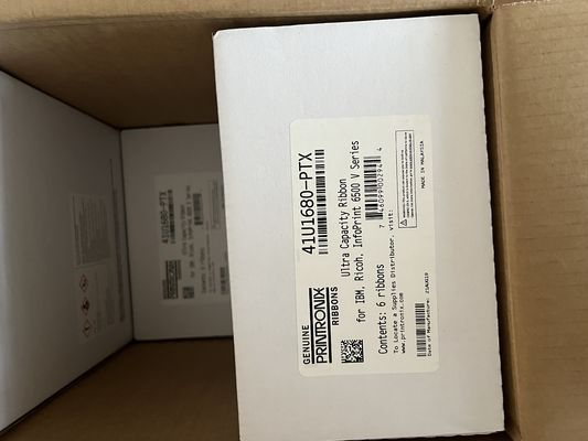 Printronix 41U1680-PTX Doppelspulverband 6-Pack schwarz ASIN B016GNX96G bereit zum Versand